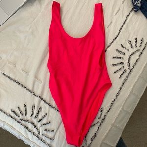 Hot pink AERIE one piece swimsuit